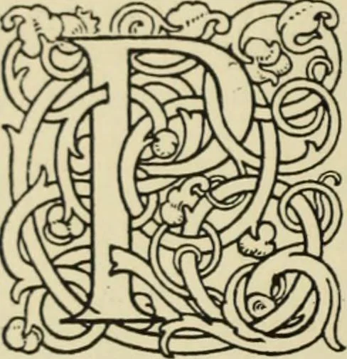 An illustration from Early woodcut initials : containing over thirteen hundred reproductions of ornamental letters of the fifteenth and sixteenth centuries, 1908, leaf 21