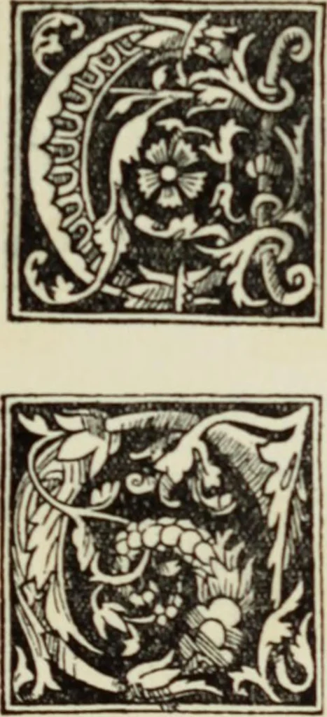 An illustration from Early woodcut initials : containing over thirteen hundred reproductions of ornamental letters of the fifteenth and sixteenth centuries, 1908, leaf 212