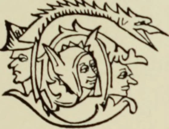 An illustration from Early woodcut initials : containing over thirteen hundred reproductions of ornamental letters of the fifteenth and sixteenth centuries, 1908, leaf 214