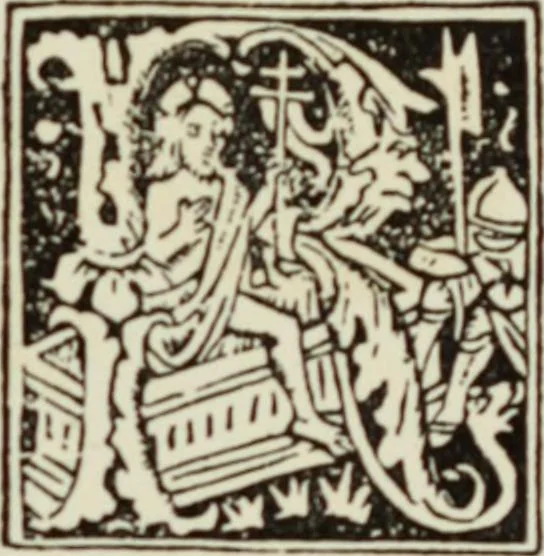 An illustration from Early woodcut initials : containing over thirteen hundred reproductions of ornamental letters of the fifteenth and sixteenth centuries, 1908, leaf 220