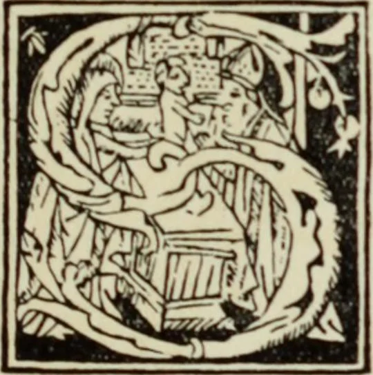 An illustration from Early woodcut initials : containing over thirteen hundred reproductions of ornamental letters of the fifteenth and sixteenth centuries, 1908, leaf 220
