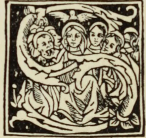 An illustration from Early woodcut initials : containing over thirteen hundred reproductions of ornamental letters of the fifteenth and sixteenth centuries, 1908, leaf 220