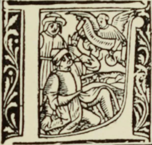 An illustration from Early woodcut initials : containing over thirteen hundred reproductions of ornamental letters of the fifteenth and sixteenth centuries, 1908, leaf 222