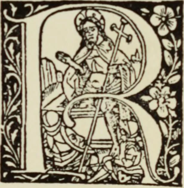 An illustration from Early woodcut initials : containing over thirteen hundred reproductions of ornamental letters of the fifteenth and sixteenth centuries, 1908, leaf 222