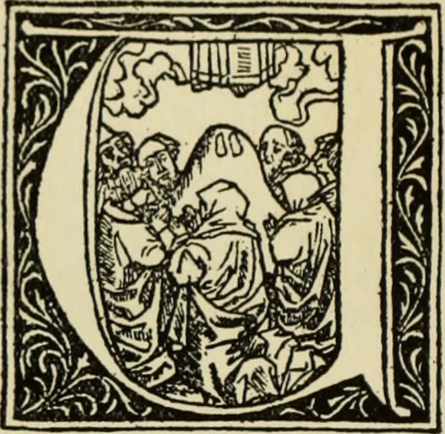 An illustration from Early woodcut initials : containing over thirteen hundred reproductions of ornamental letters of the fifteenth and sixteenth centuries, 1908, leaf 223