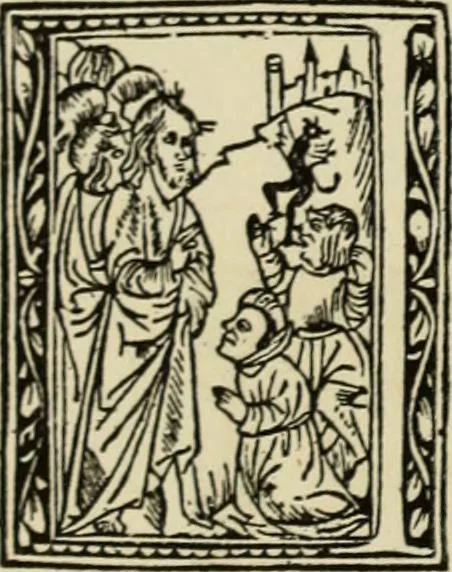 An illustration from Early woodcut initials : containing over thirteen hundred reproductions of ornamental letters of the fifteenth and sixteenth centuries, 1908, leaf 223