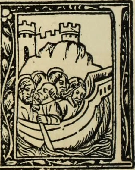 An illustration from Early woodcut initials : containing over thirteen hundred reproductions of ornamental letters of the fifteenth and sixteenth centuries, 1908, leaf 223
