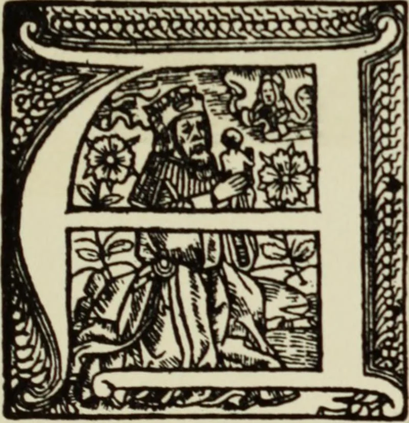 An illustration from Early woodcut initials : containing over thirteen hundred reproductions of ornamental letters of the fifteenth and sixteenth centuries, 1908, leaf 224