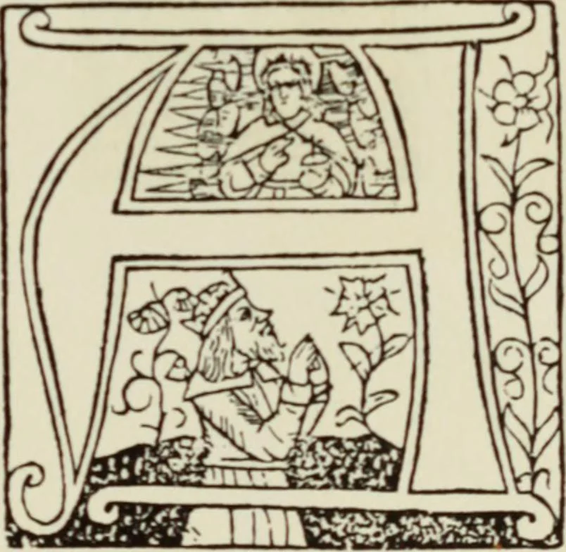 An illustration from Early woodcut initials : containing over thirteen hundred reproductions of ornamental letters of the fifteenth and sixteenth centuries, 1908, leaf 224