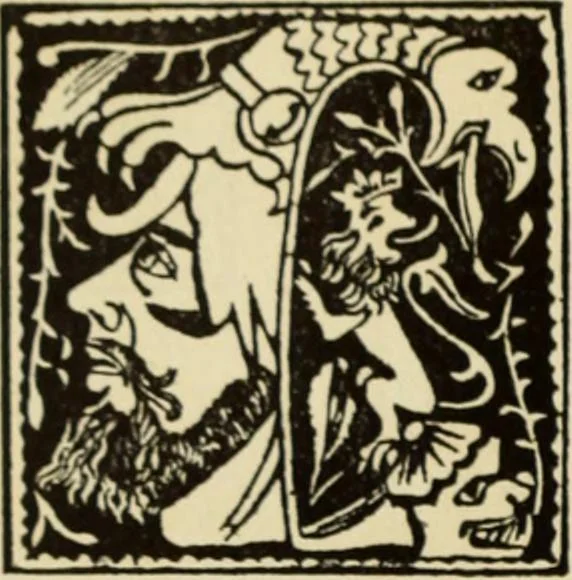 An illustration from Early woodcut initials : containing over thirteen hundred reproductions of ornamental letters of the fifteenth and sixteenth centuries, 1908, leaf 227