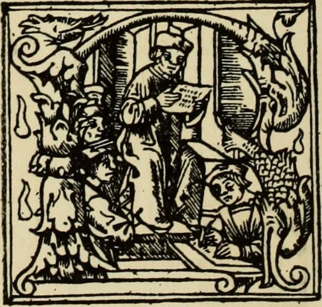 An illustration from Early woodcut initials : containing over thirteen hundred reproductions of ornamental letters of the fifteenth and sixteenth centuries, 1908, leaf 229