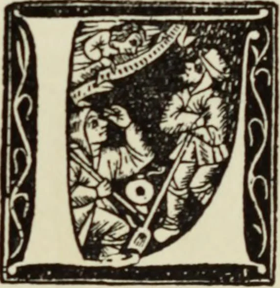 An illustration from Early woodcut initials : containing over thirteen hundred reproductions of ornamental letters of the fifteenth and sixteenth centuries, 1908, leaf 230