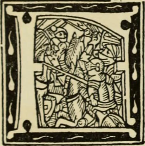 An illustration from Early woodcut initials : containing over thirteen hundred reproductions of ornamental letters of the fifteenth and sixteenth centuries, 1908, leaf 231