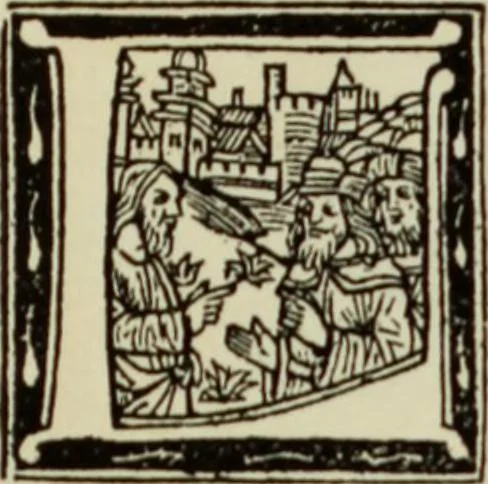 An illustration from Early woodcut initials : containing over thirteen hundred reproductions of ornamental letters of the fifteenth and sixteenth centuries, 1908, leaf 232