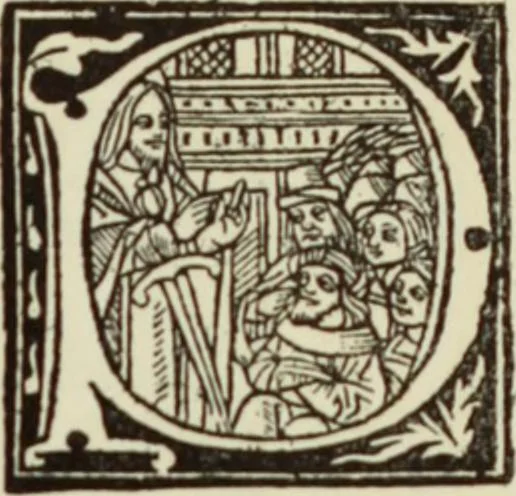 An illustration from Early woodcut initials : containing over thirteen hundred reproductions of ornamental letters of the fifteenth and sixteenth centuries, 1908, leaf 232