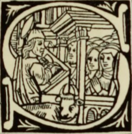 An illustration from Early woodcut initials : containing over thirteen hundred reproductions of ornamental letters of the fifteenth and sixteenth centuries, 1908, leaf 232