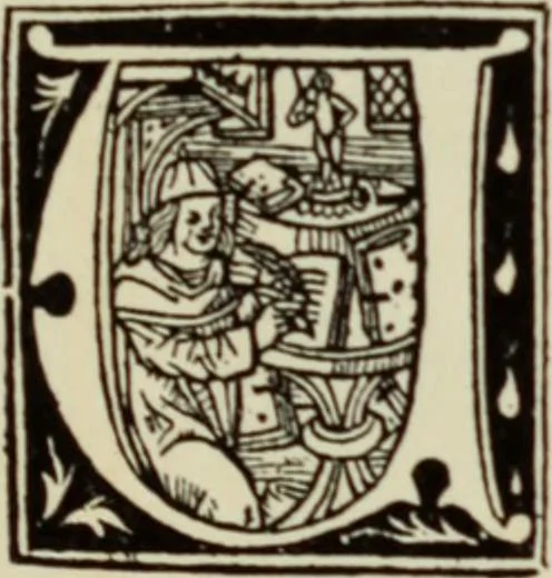 An illustration from Early woodcut initials : containing over thirteen hundred reproductions of ornamental letters of the fifteenth and sixteenth centuries, 1908, leaf 232