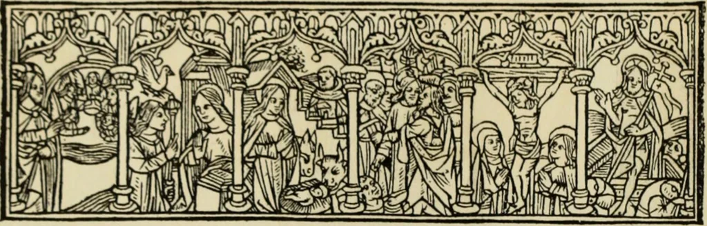 An illustration from Early woodcut initials : containing over thirteen hundred reproductions of ornamental letters of the fifteenth and sixteenth centuries, 1908, leaf 233