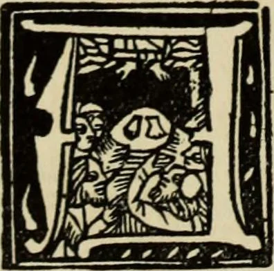 An illustration from Early woodcut initials : containing over thirteen hundred reproductions of ornamental letters of the fifteenth and sixteenth centuries, 1908, leaf 233