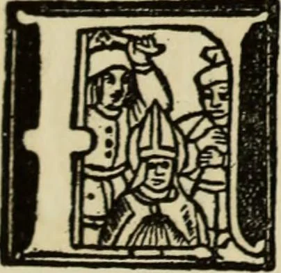 An illustration from Early woodcut initials : containing over thirteen hundred reproductions of ornamental letters of the fifteenth and sixteenth centuries, 1908, leaf 235