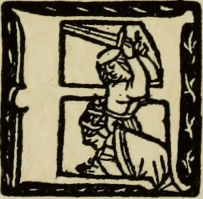 An illustration from Early woodcut initials : containing over thirteen hundred reproductions of ornamental letters of the fifteenth and sixteenth centuries, 1908, leaf 235