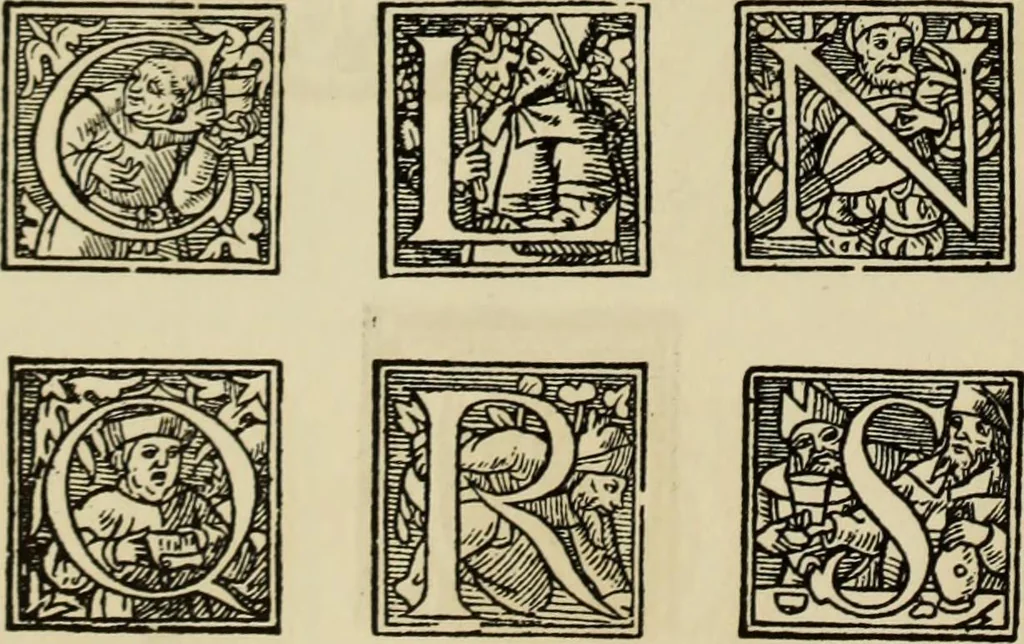 An illustration from Early woodcut initials : containing over thirteen hundred reproductions of ornamental letters of the fifteenth and sixteenth centuries, 1908, leaf 241