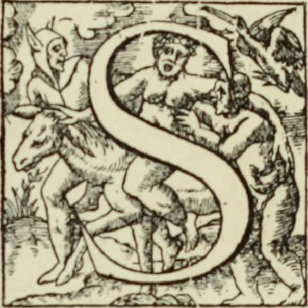 An illustration from Early woodcut initials : containing over thirteen hundred reproductions of ornamental letters of the fifteenth and sixteenth centuries, 1908, leaf 244