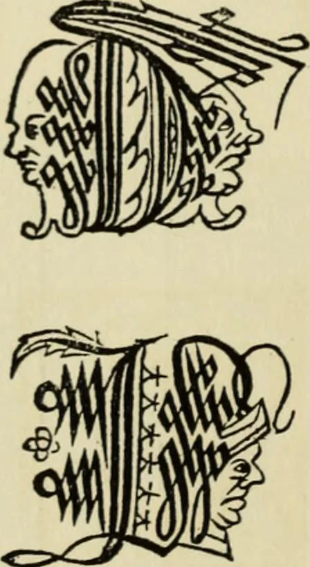 An illustration from Early woodcut initials : containing over thirteen hundred reproductions of ornamental letters of the fifteenth and sixteenth centuries, 1908, leaf 245