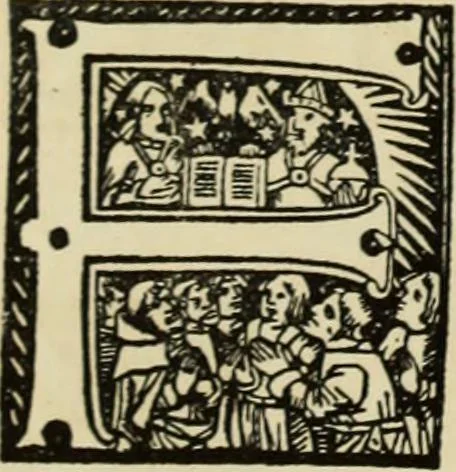 An illustration from Early woodcut initials : containing over thirteen hundred reproductions of ornamental letters of the fifteenth and sixteenth centuries, 1908, leaf 247