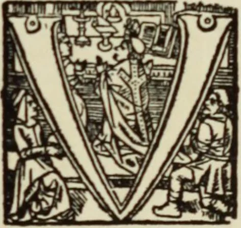 An illustration from Early woodcut initials : containing over thirteen hundred reproductions of ornamental letters of the fifteenth and sixteenth centuries, 1908, leaf 248