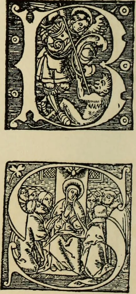 An illustration from Early woodcut initials : containing over thirteen hundred reproductions of ornamental letters of the fifteenth and sixteenth centuries, 1908, leaf 251