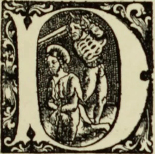An illustration from Early woodcut initials : containing over thirteen hundred reproductions of ornamental letters of the fifteenth and sixteenth centuries, 1908, leaf 252