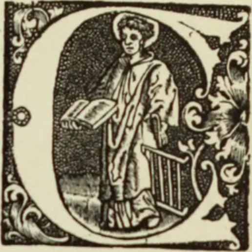 An illustration from Early woodcut initials : containing over thirteen hundred reproductions of ornamental letters of the fifteenth and sixteenth centuries, 1908, leaf 252