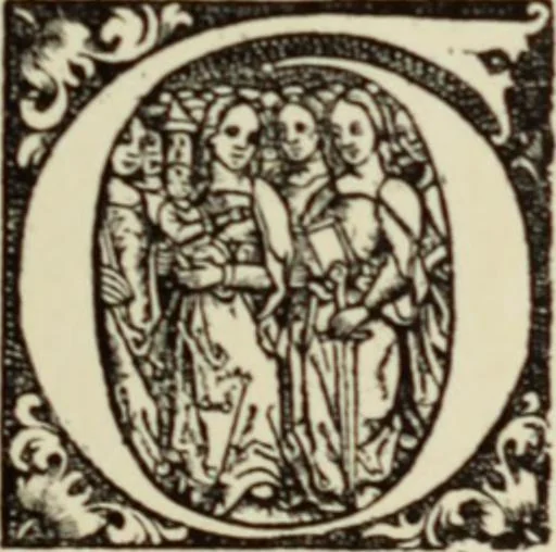 An illustration from Early woodcut initials : containing over thirteen hundred reproductions of ornamental letters of the fifteenth and sixteenth centuries, 1908, leaf 252