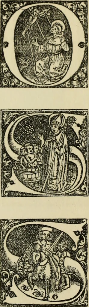An illustration from Early woodcut initials : containing over thirteen hundred reproductions of ornamental letters of the fifteenth and sixteenth centuries, 1908, leaf 253