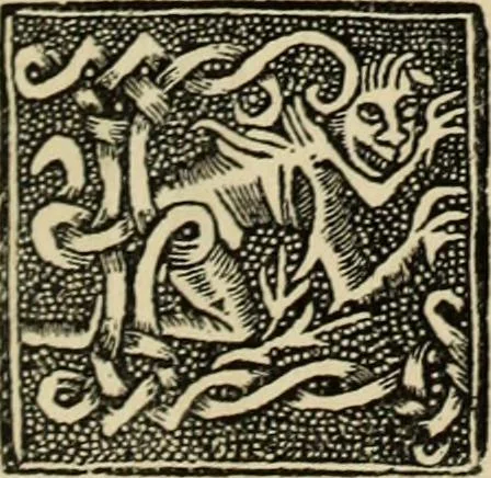 An illustration from Early woodcut initials : containing over thirteen hundred reproductions of ornamental letters of the fifteenth and sixteenth centuries, 1908, leaf 253