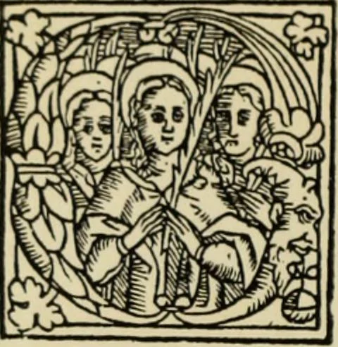 An illustration from Early woodcut initials : containing over thirteen hundred reproductions of ornamental letters of the fifteenth and sixteenth centuries, 1908, leaf 255