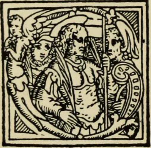 An illustration from Early woodcut initials : containing over thirteen hundred reproductions of ornamental letters of the fifteenth and sixteenth centuries, 1908, leaf 255