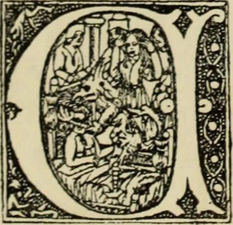 An illustration from Early woodcut initials : containing over thirteen hundred reproductions of ornamental letters of the fifteenth and sixteenth centuries, 1908, leaf 257