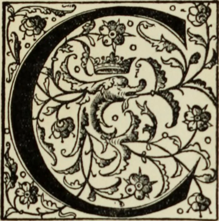 An illustration from Early woodcut initials : containing over thirteen hundred reproductions of ornamental letters of the fifteenth and sixteenth centuries, 1908, leaf 258