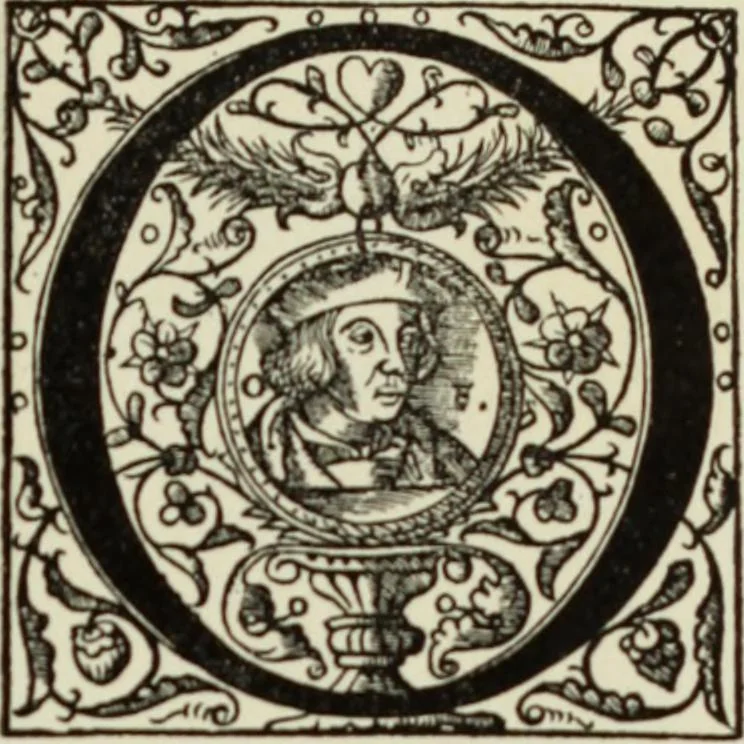 An illustration from Early woodcut initials : containing over thirteen hundred reproductions of ornamental letters of the fifteenth and sixteenth centuries, 1908, leaf 258