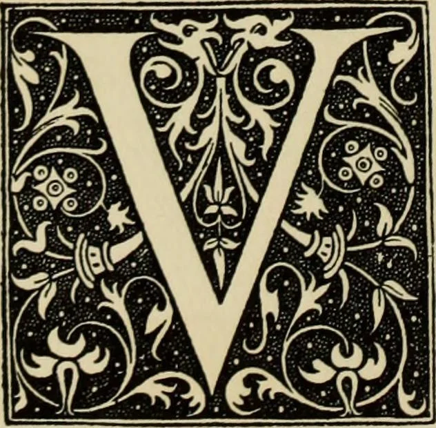 An illustration from Early woodcut initials : containing over thirteen hundred reproductions of ornamental letters of the fifteenth and sixteenth centuries, 1908, leaf 259