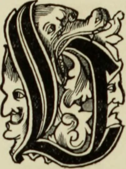 An illustration from Early woodcut initials : containing over thirteen hundred reproductions of ornamental letters of the fifteenth and sixteenth centuries, 1908, leaf 262