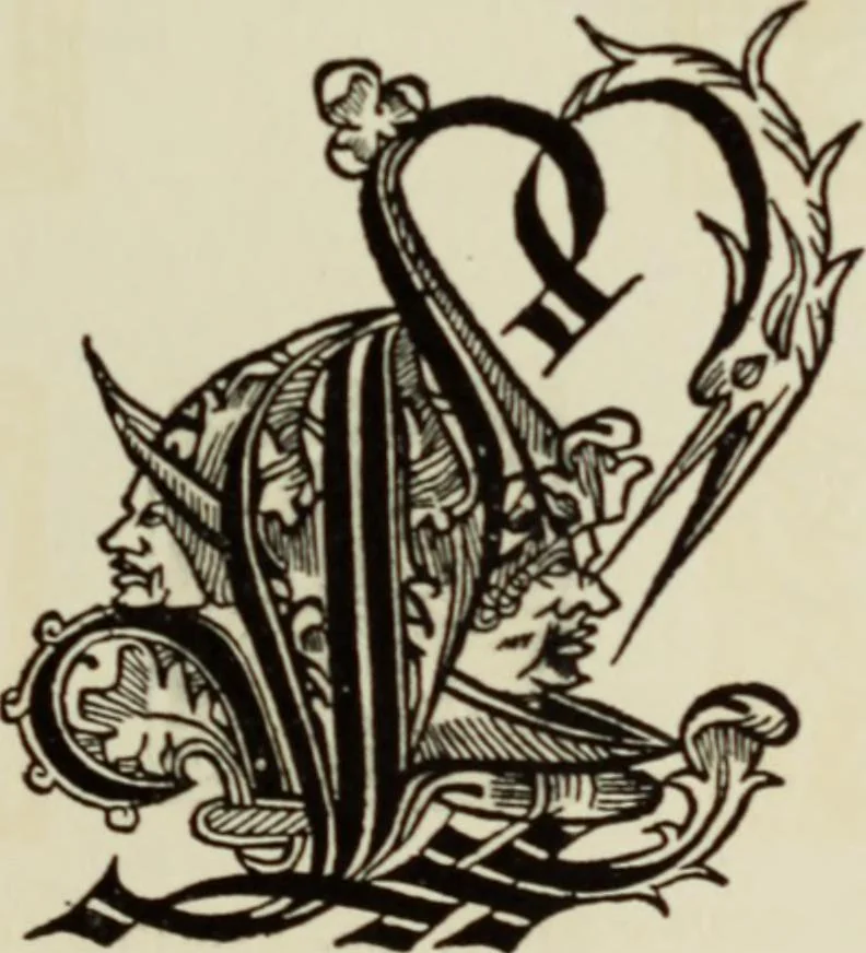 An illustration from Early woodcut initials : containing over thirteen hundred reproductions of ornamental letters of the fifteenth and sixteenth centuries, 1908, leaf 270