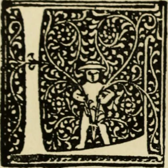 An illustration from Early woodcut initials : containing over thirteen hundred reproductions of ornamental letters of the fifteenth and sixteenth centuries, 1908, leaf 273