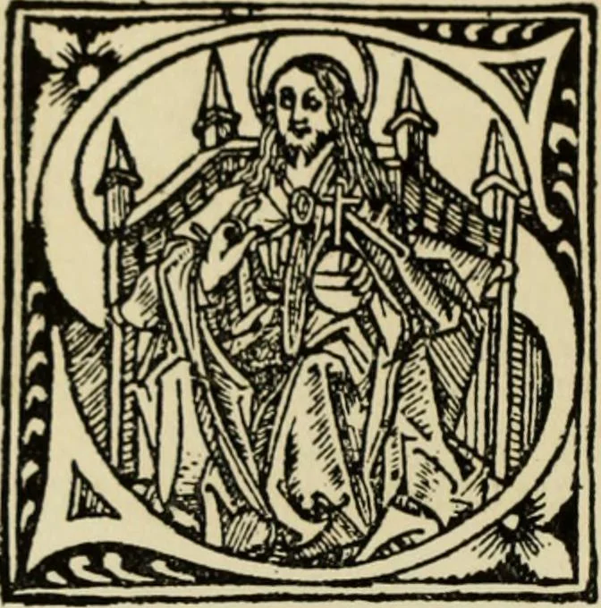 An illustration from Early woodcut initials : containing over thirteen hundred reproductions of ornamental letters of the fifteenth and sixteenth centuries, 1908, leaf 273