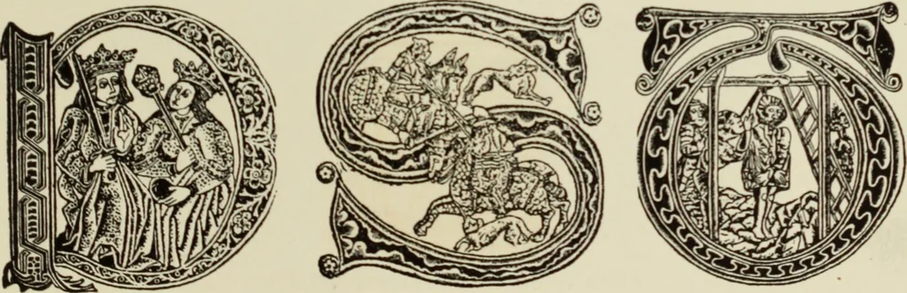 An illustration from Early woodcut initials : containing over thirteen hundred reproductions of ornamental letters of the fifteenth and sixteenth centuries, 1908, leaf 274