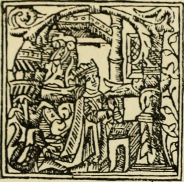 An illustration from Early woodcut initials : containing over thirteen hundred reproductions of ornamental letters of the fifteenth and sixteenth centuries, 1908, leaf 275