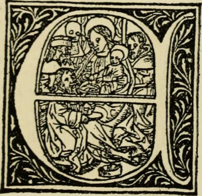 An illustration from Early woodcut initials : containing over thirteen hundred reproductions of ornamental letters of the fifteenth and sixteenth centuries, 1908, leaf 275