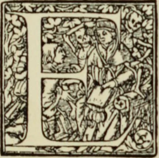 An illustration from Early woodcut initials : containing over thirteen hundred reproductions of ornamental letters of the fifteenth and sixteenth centuries, 1908, leaf 276